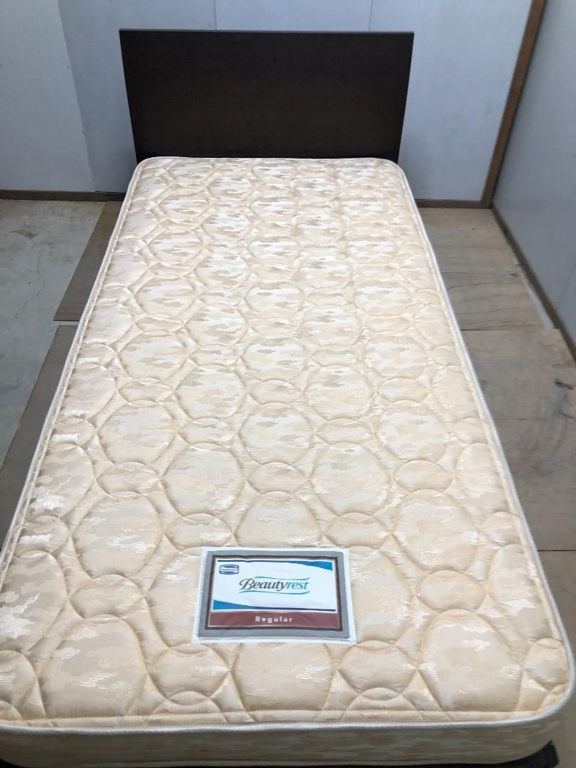 送料無料 シモンズ マットレス Beautyrest シングル 250109 シモンズ Beautyrest シングルマットレス・フレームセット 250109-1