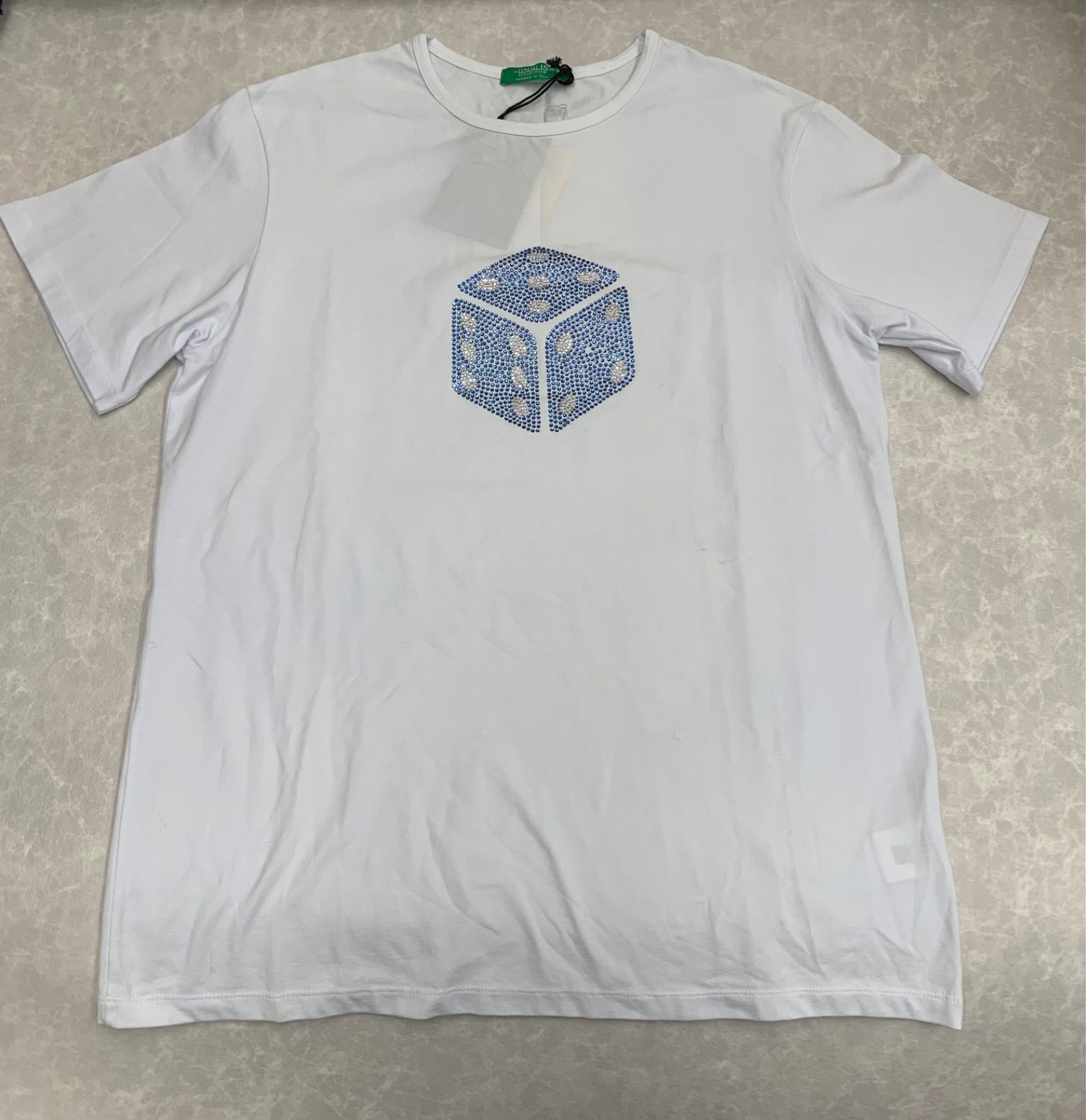 ?新品・送料無料 ?ウザリス USUALIS Tシャツ ダイス柄 サイズM 