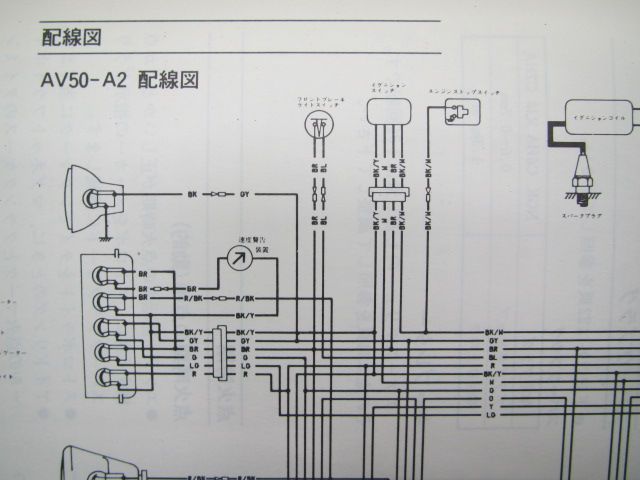 AV50 サービスマニュアル 1版補足版 カワサキ 正規 中古 バイク 整備書