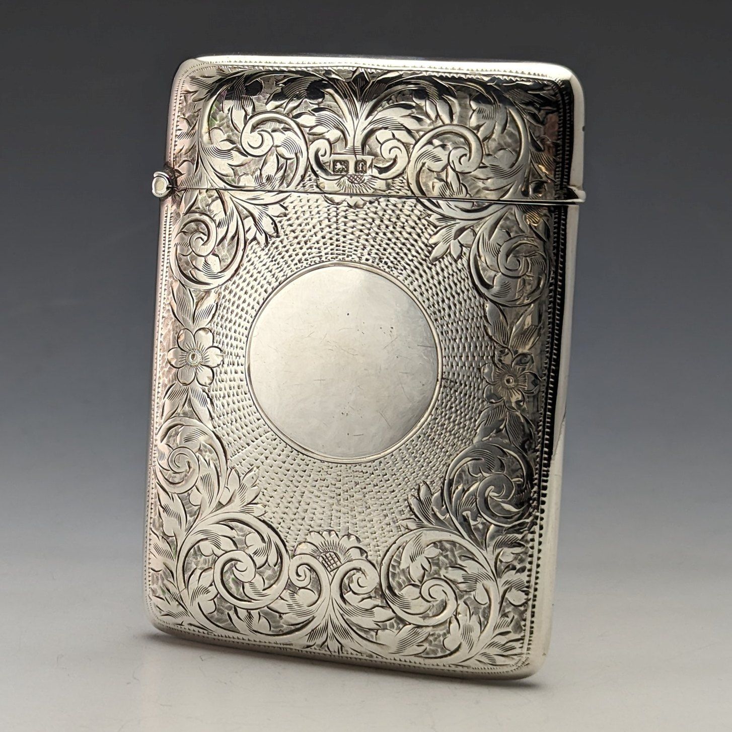 ★1904年 英国 ★アンティーク 純銀製 カードケース イギリス 925 1904年 英国アンティーク スターリングシルバー カードケース