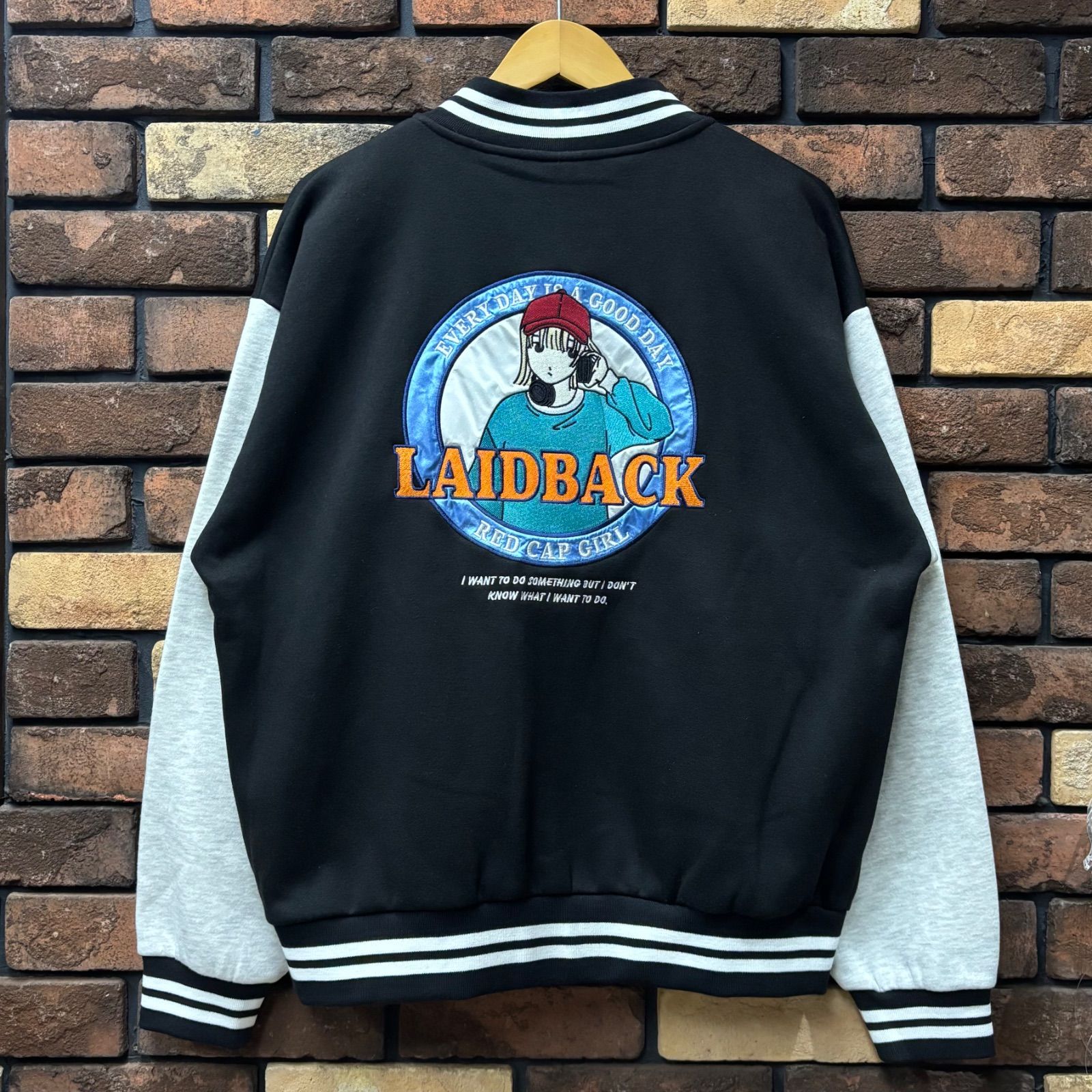 カスピ刺繍 ロゴ スタジャン レッド【XL】 jhDesign BULLS Reversible ジャケット シカゴ ブルズ