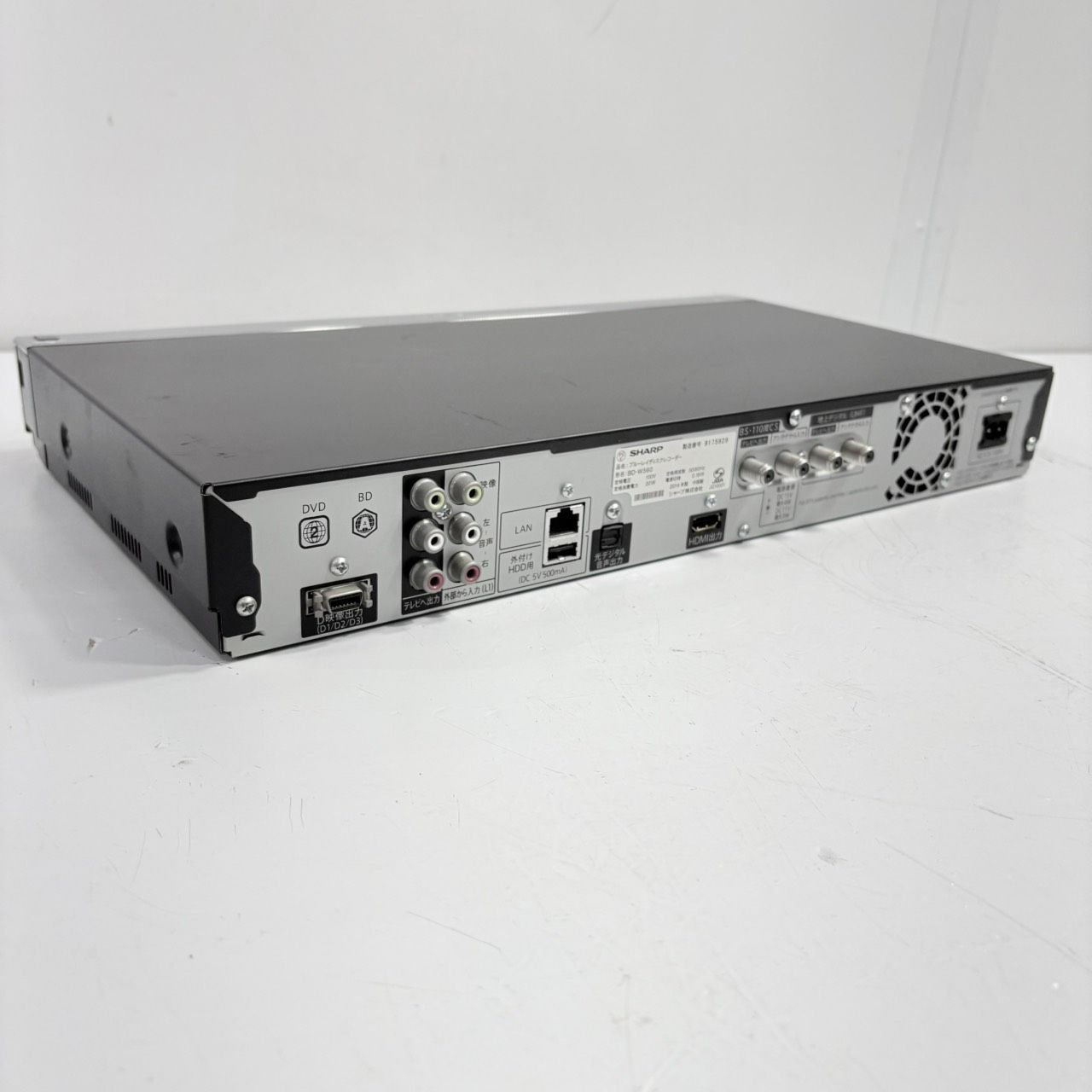 動作品】SHARP/シャープ 500GB 2チューナー ブルーレイレコーダー