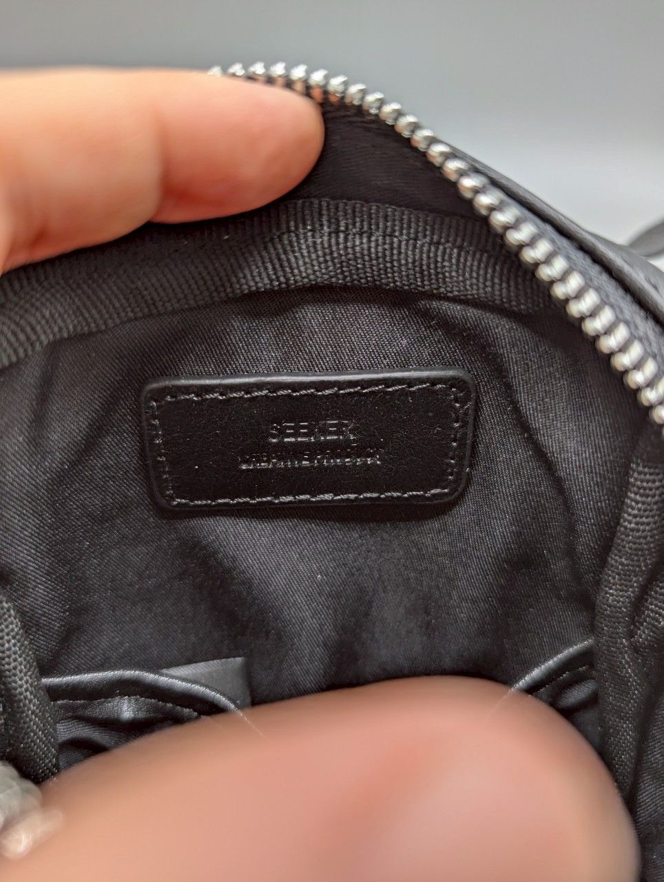 未使用2点セット】SEEKER 本革 トートバッグ＆ミニショルダー 黒