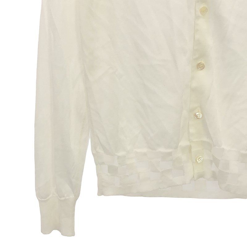 【美品】コムデギャルソン　長袖カーディガン・クルーネック・コムコム・ PLAY COMMEdesGARCONS(プレイコムデギャルソン) カーディガン