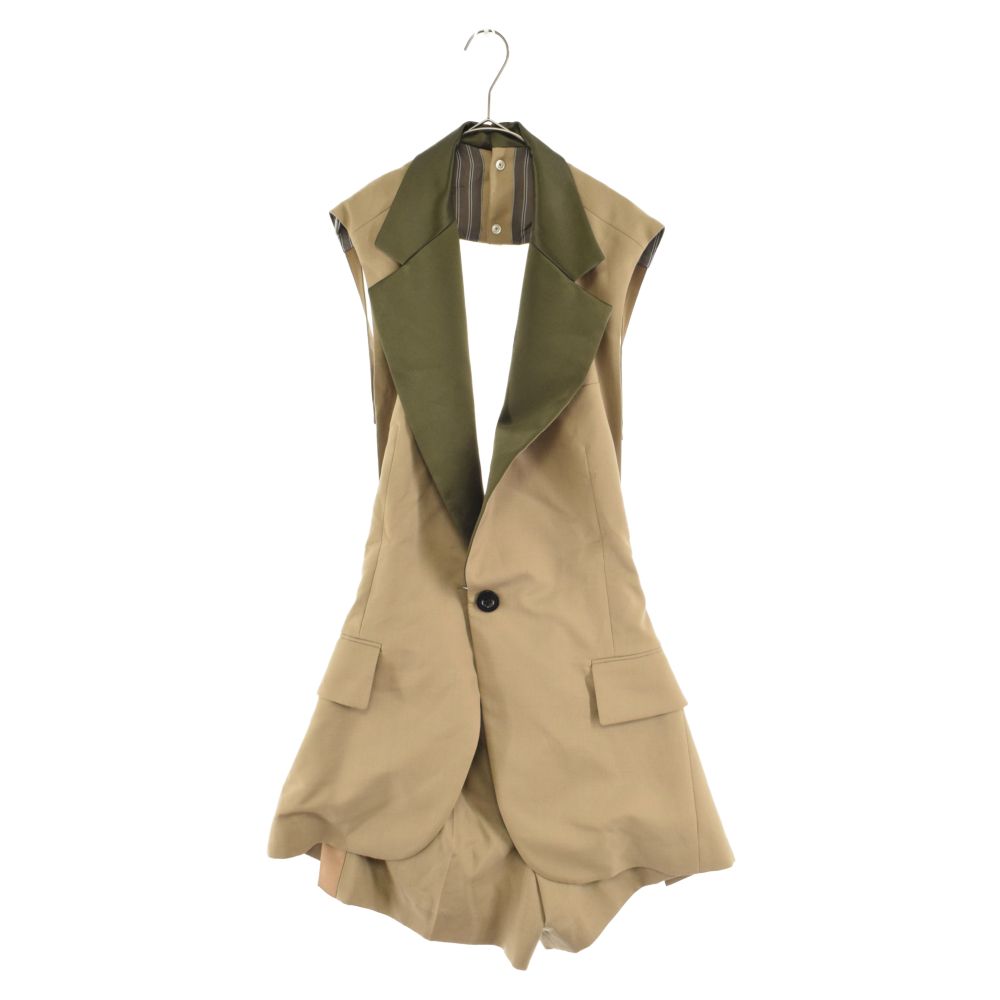 Sacai (サカイ) 22SS ジレドッキング オールインワン レディース 