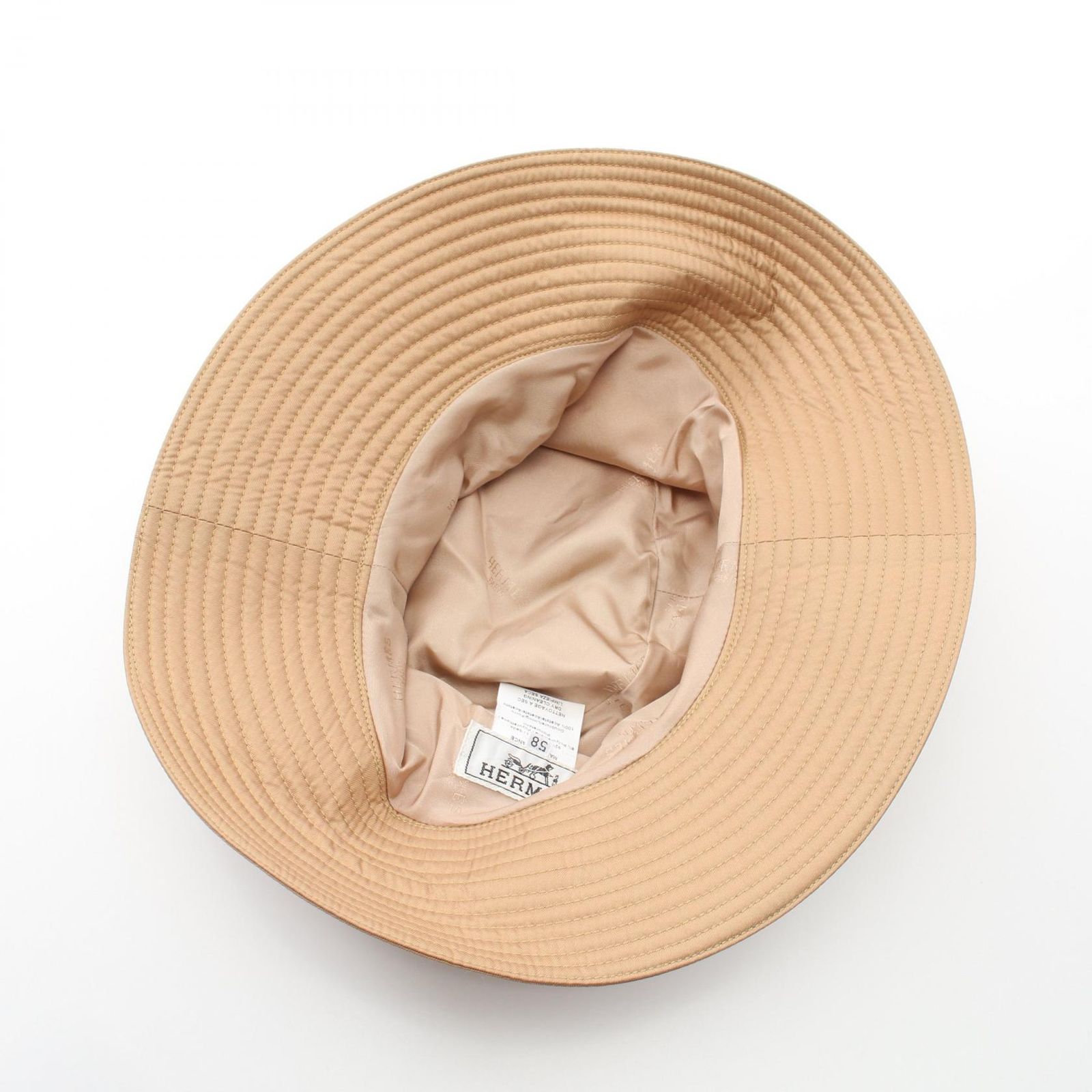 エルメス HERMES ハット シルク ナイロン ハット ソルド品