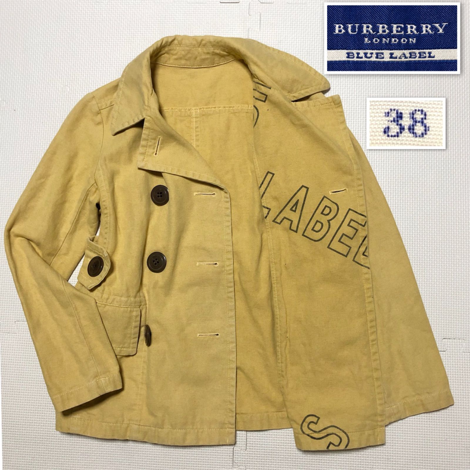 【美品】BURBERRY BLUE LABEL ピーコート バーバリーBURBERRY ブルーレーベルBLUE LABEL ピーコート