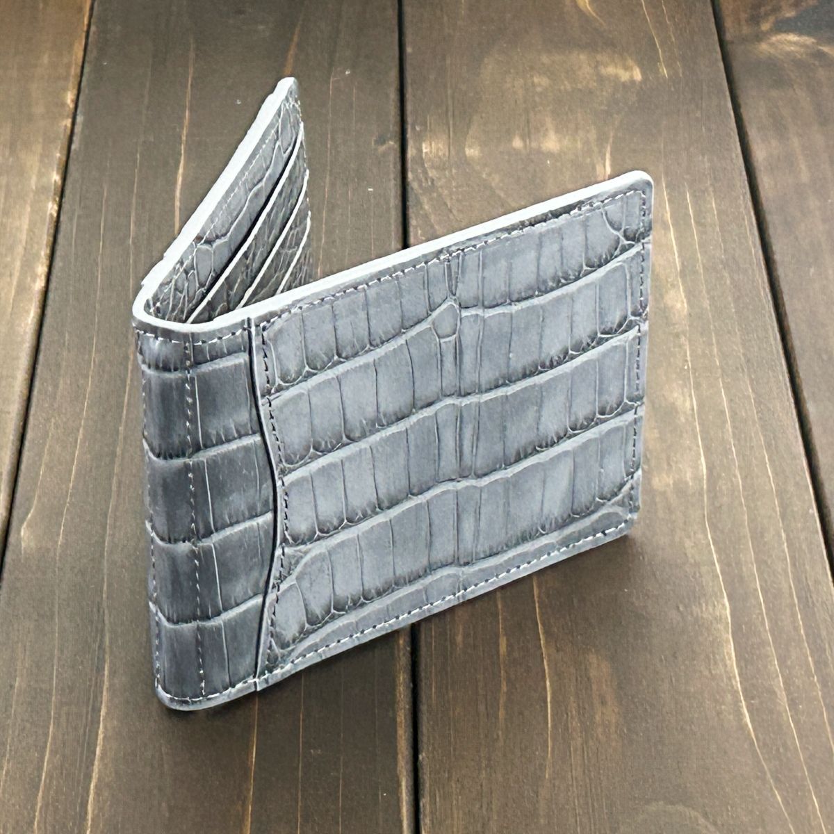 アリゲーター 無双 マネークリップ クラシック スティールグレー