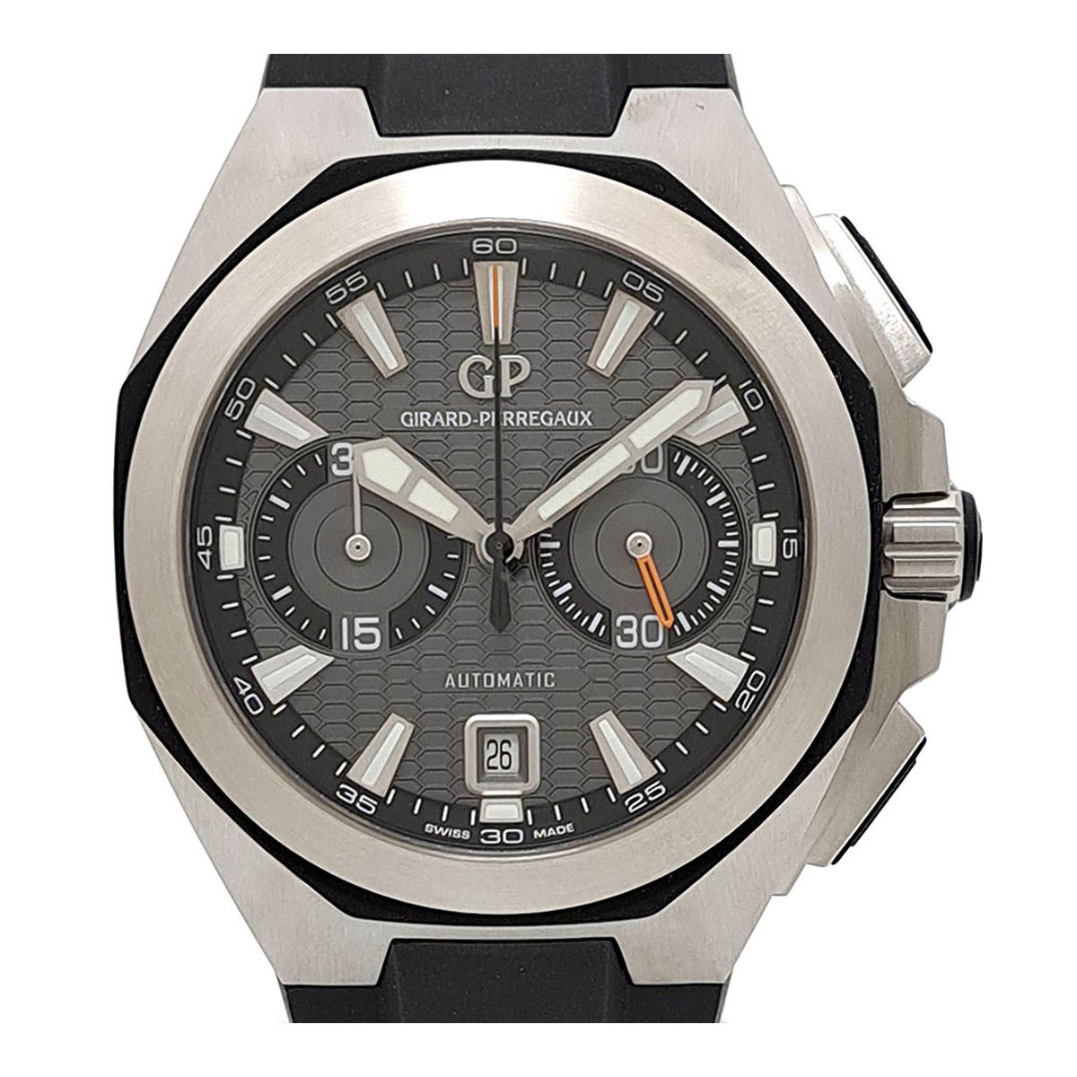 ジラールペルゴ クロノホーク クロノグラフ 49970-11-231-HDBA 自動巻き ステンレススティール メンズ GIRARD-PERREGAUX【中古】 【時計】
