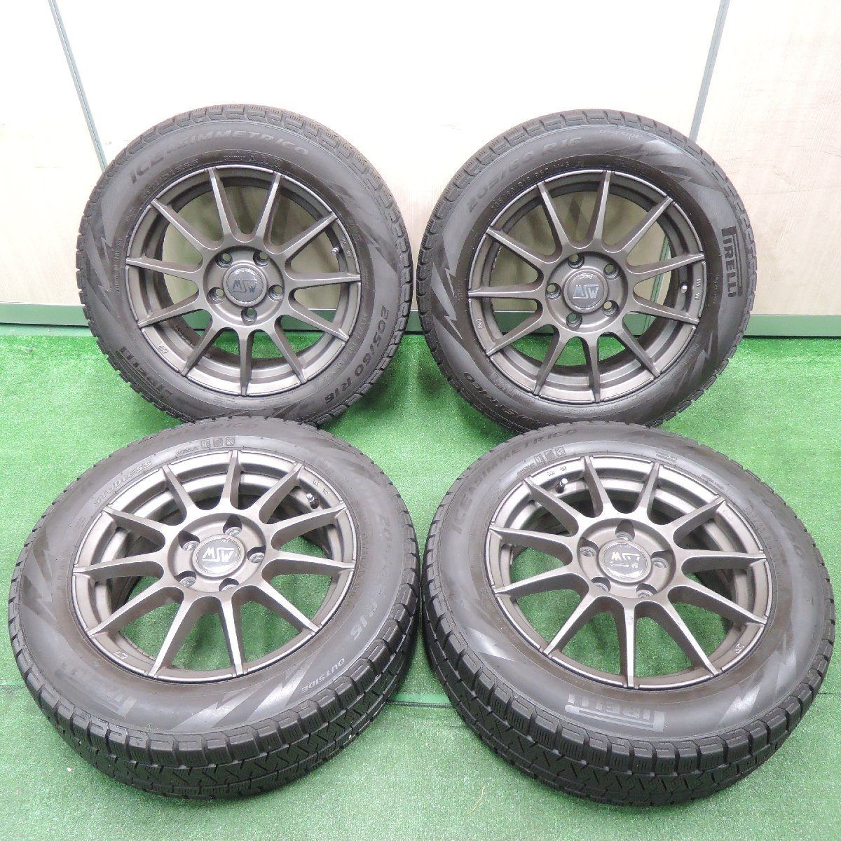 キレイ☆BMW 等 MSW O・Z 205/60R16 スタッドレス ピレリ アイス