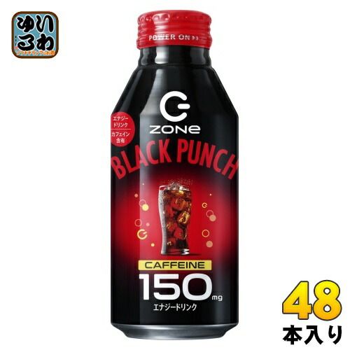 ZONeシール付き サントリー HYPER ZONe ENERGY BLACK PUNCH 400ml ボトル缶 48本 24本入×2 まとめ買い エナジードリンク 炭酸飲料