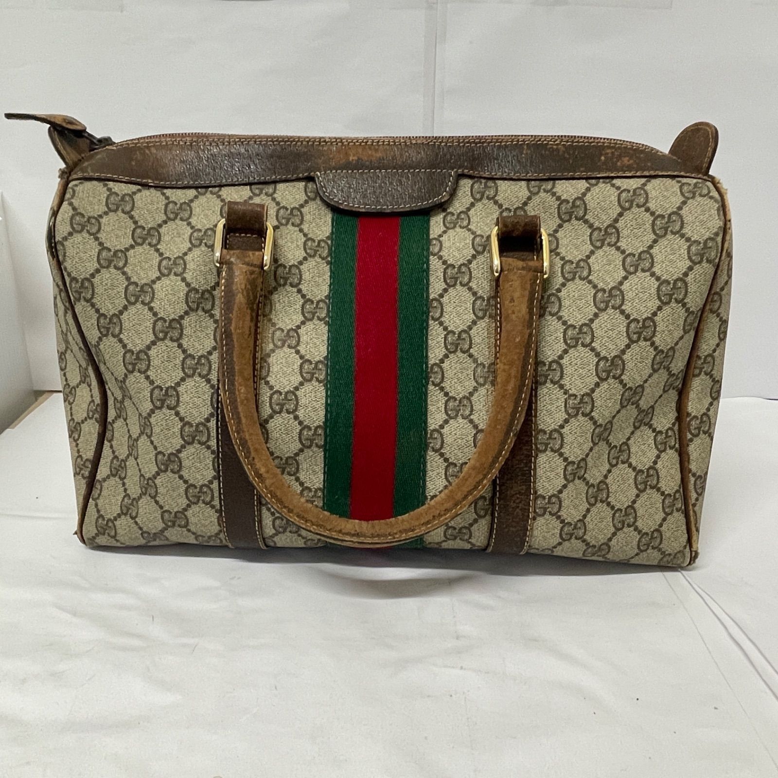 オールドグッチ　ジャンク　ボストンバック　ヴィンテージ 極 美品 GUCCI グッチ オールドグッチ ヴィンテージ シェリー