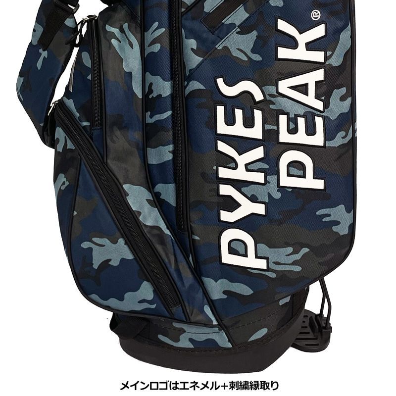 パイクスピーク キャディバッグ スタンド式 迷彩柄 □訳あり□ ゴルフ
