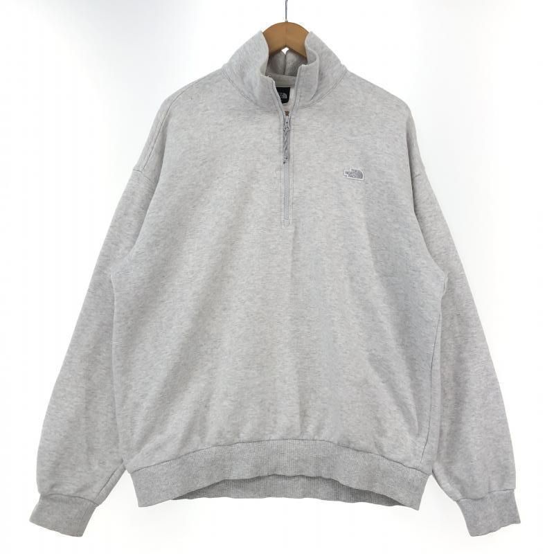 最安値級価格 中古】THE ホワイト L ハーフジップアップスウェット FACE NORTH その他