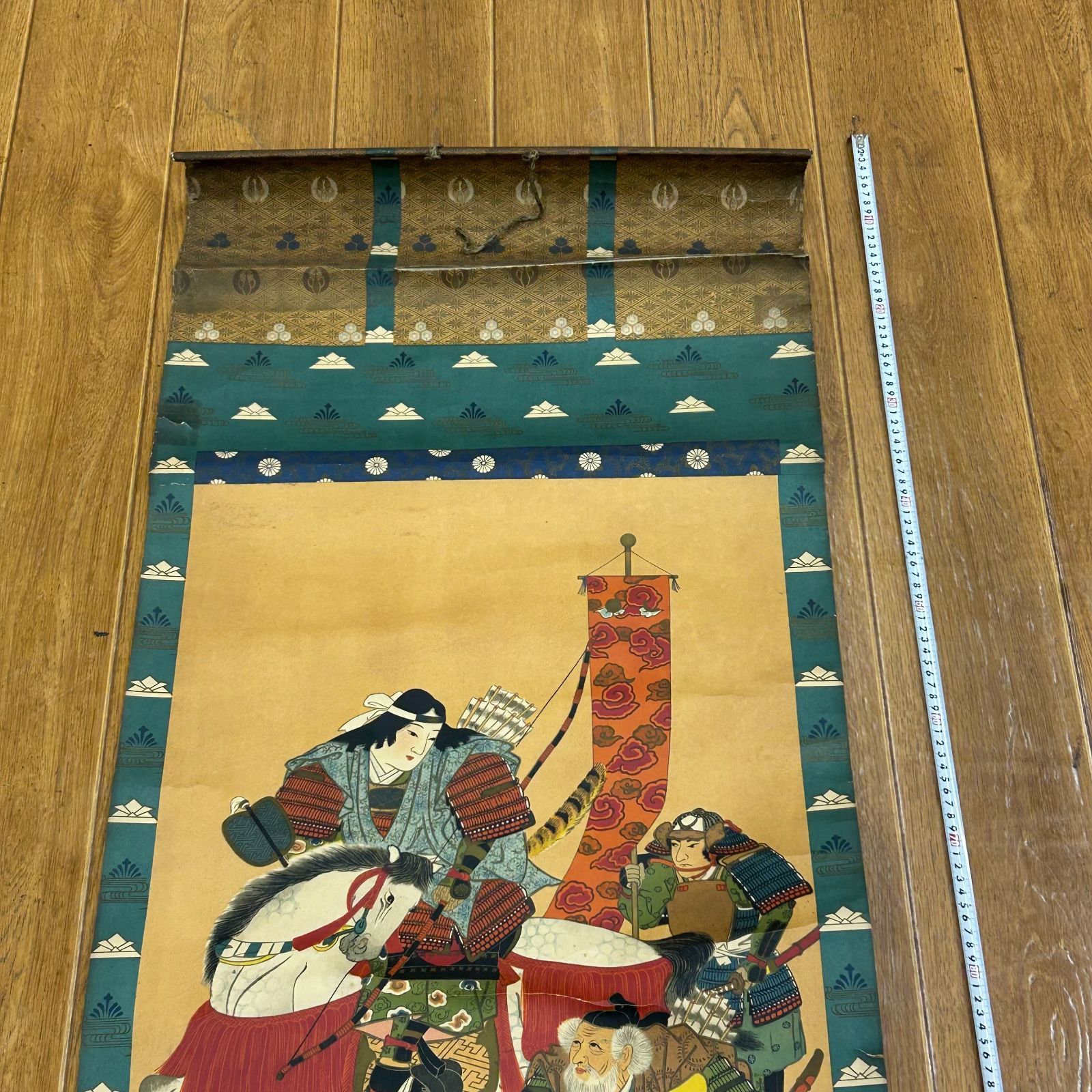 掛け軸 神功皇后 武内宿禰図 端午の節句 こどもの日 武士 武者