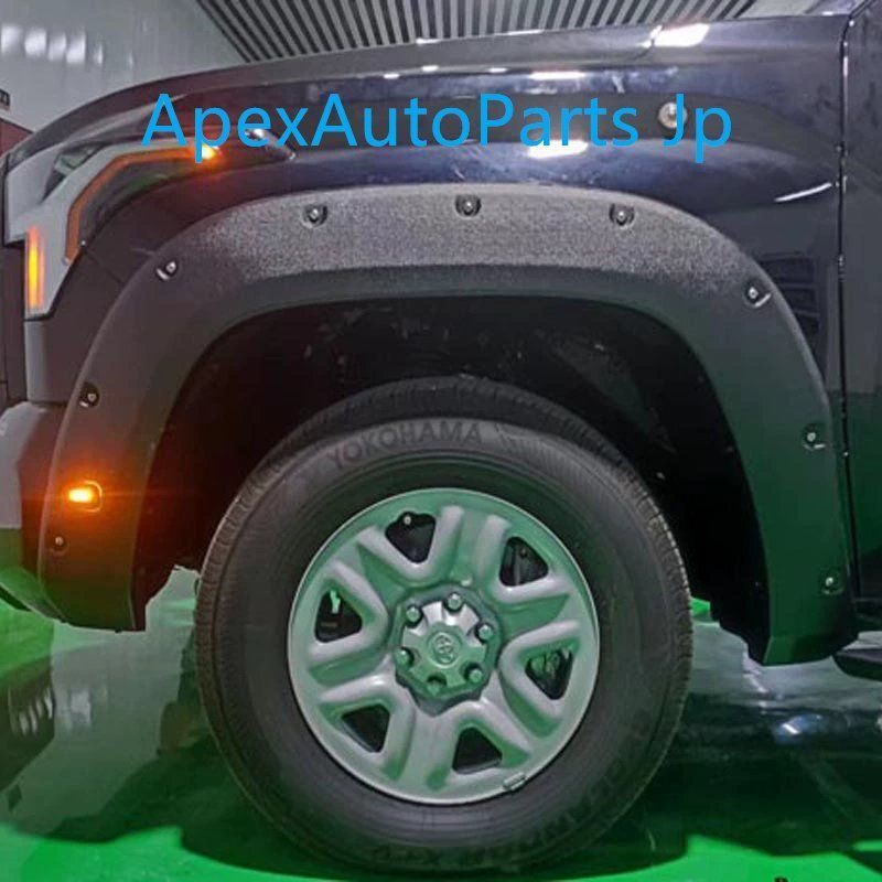 22-24年式トヨタ タンドラ用 フェンダーアーチ スタッド付き ホイールアーチ フロントフェンダー ワイドボディ サイドマッドガードZYL036 入荷