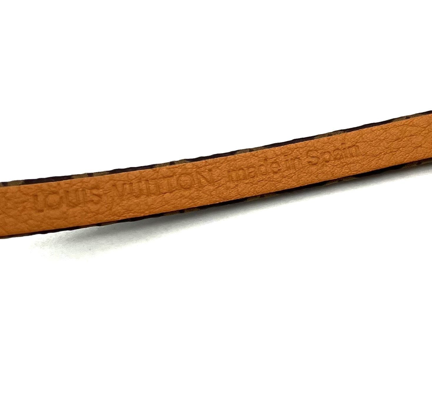 【鑑定済み】正規品 新品同様 ルイヴィトン LOUIS VUITTON モノグラム ヴィヴィエンヌ ブレスレット M6773 ブラウン 茶