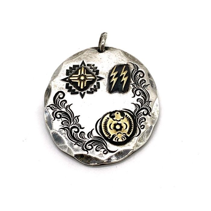 Dear Blossom ディアブロッサム K18 シルバー 特大メタル ペンダントトップ イーグル サンダー