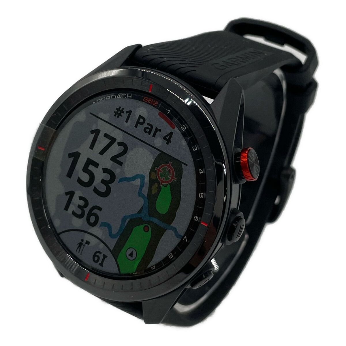 GARMIN - coco 未使用品 ガーミン GARMIN ゴルフナビ ブラック Approach S62 GPS 1.3インチ 大型ディスプレイ バーチャルキャディ 未使用品 ガーミン GARMIN ゴルフナビ ブラック Approach S62