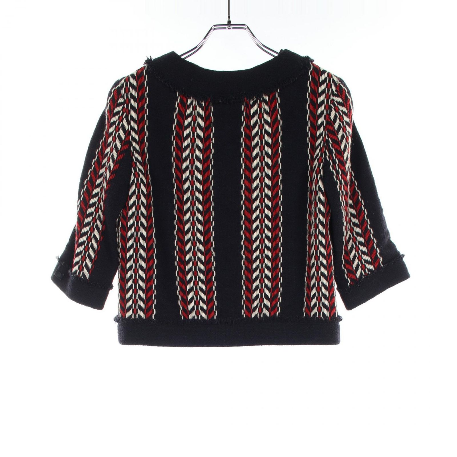 シャネル CHANEL ノーカラージャケット トリコロール P24466V15146  