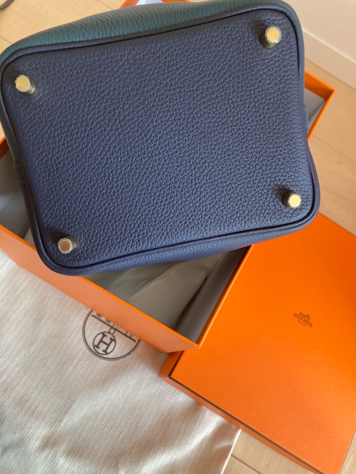 HERMES エルメス ピコタンロックPM18 バイカラー Picotin 鑑定済