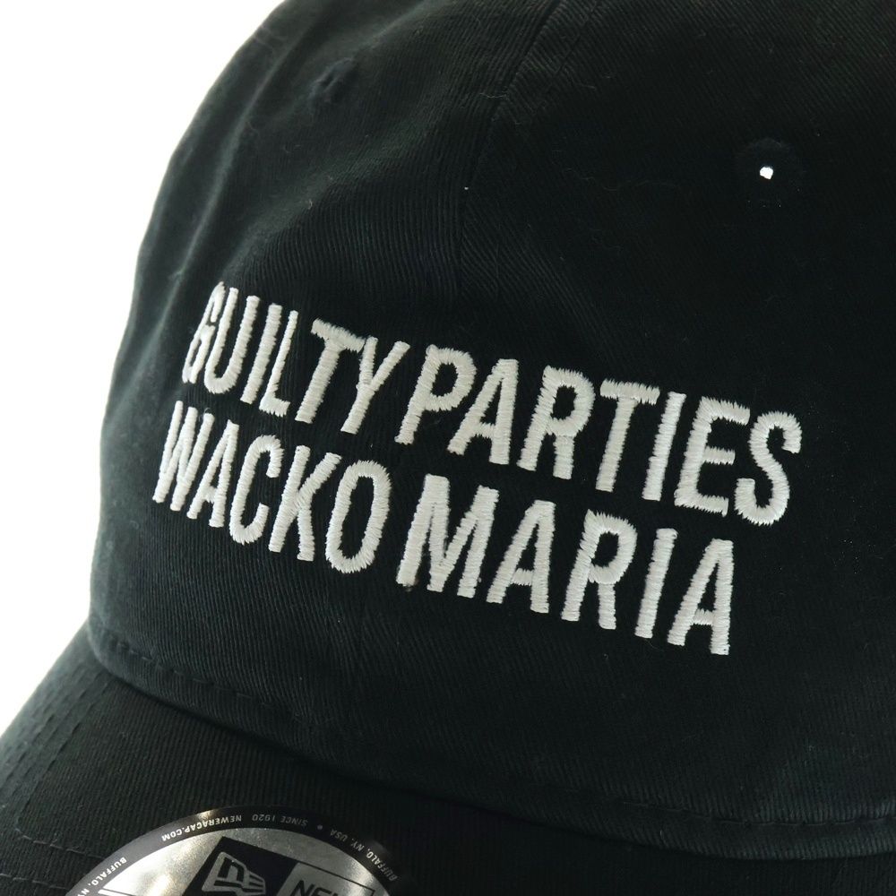 WACKO MARIA ワコマリア ×NEW ERA 9TWENTY ロゴ刺繍 6パネル ベースボールキャップ ブラック WWW_NOITHATQUANGTHANH_NET
