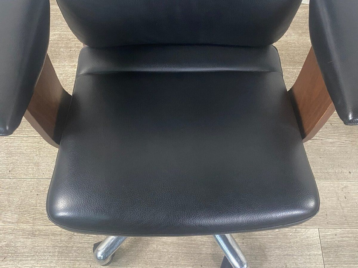 GE64 カリモク X38 本革 デスク チェア レザー オフィス 書斎 プレジデント エグゼクティブ 神奈川県秦野市 A3