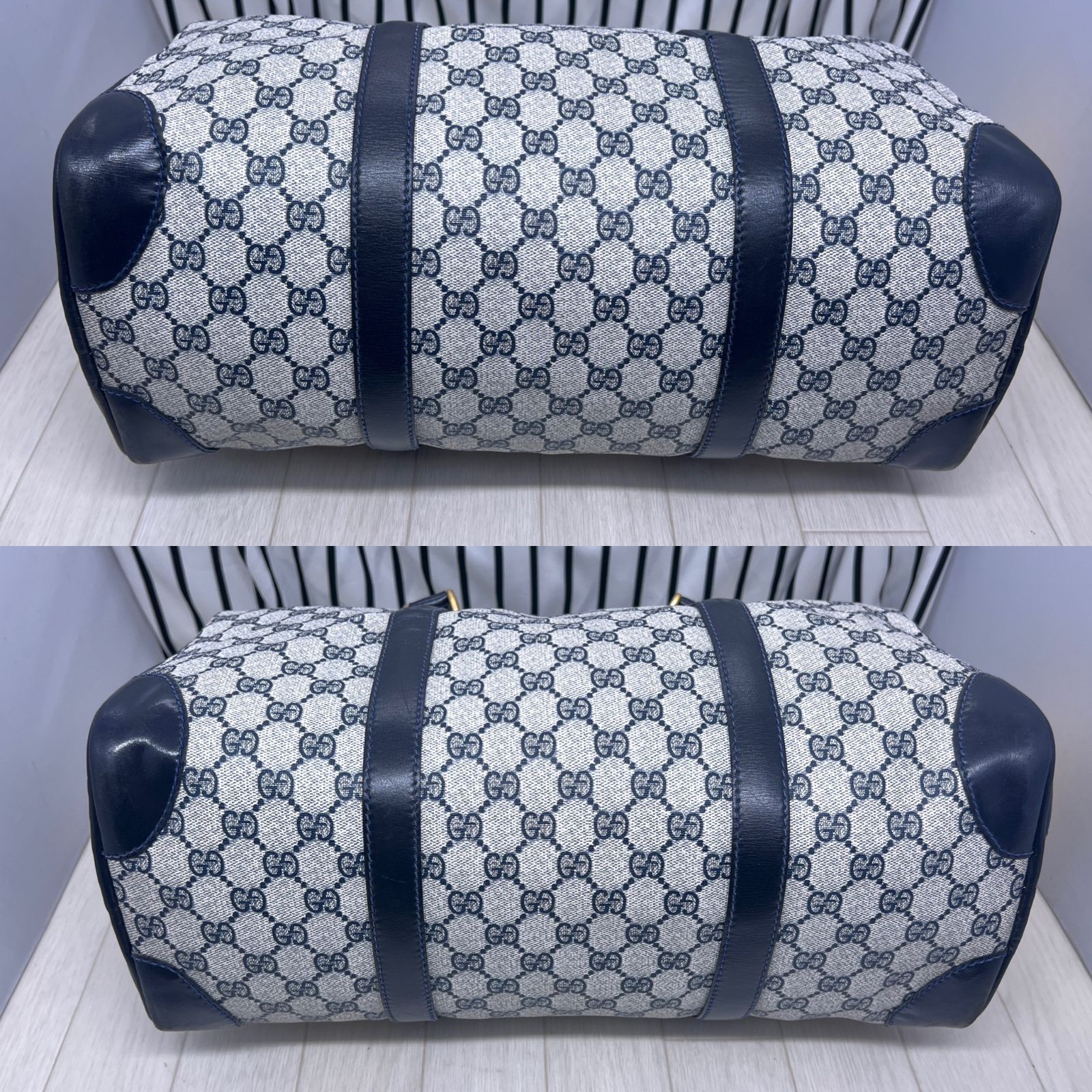 美品】GUCCI オールドグッチPVCボストンバッグ - メルカリ