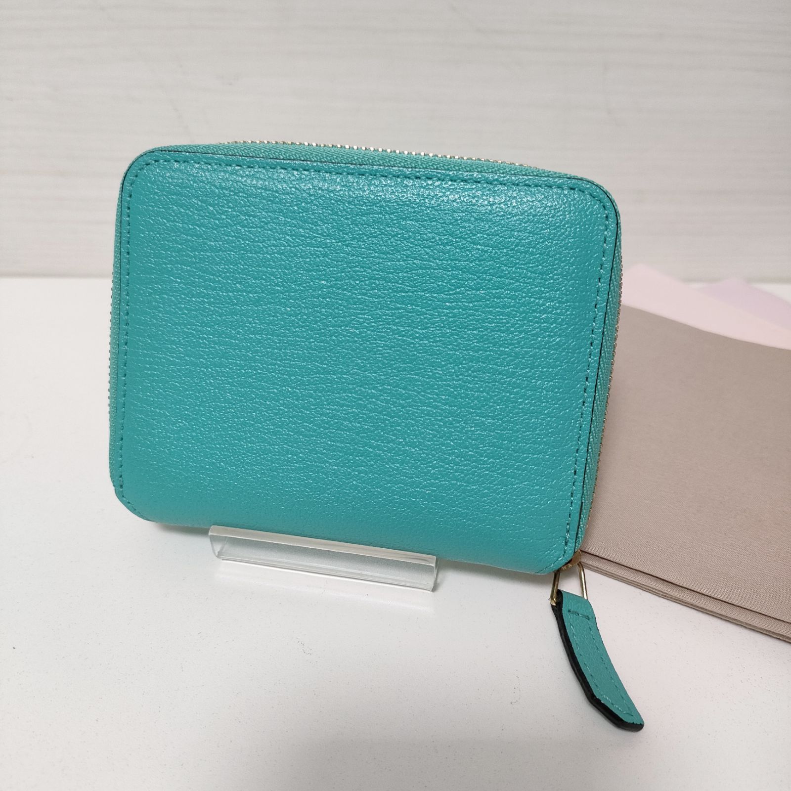ラルコバレーノ ラウンドジップ ウォレット/財布 ターコイズ系 - メルカリ 