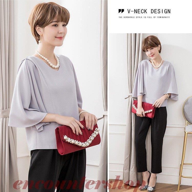 結婚式 お呼ばれ パンツドレス パンツスタイル パンツスーツ 結婚式 ドレス フォーマルドレス 二次会 ツーピース 大きいサイズ ロングドレ NEXPOTALLINN_EU