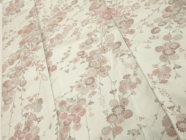 平和屋着物□上質な紬 草花文 銀糸 正絹 逸品 DAAX5160cd - メルカリ