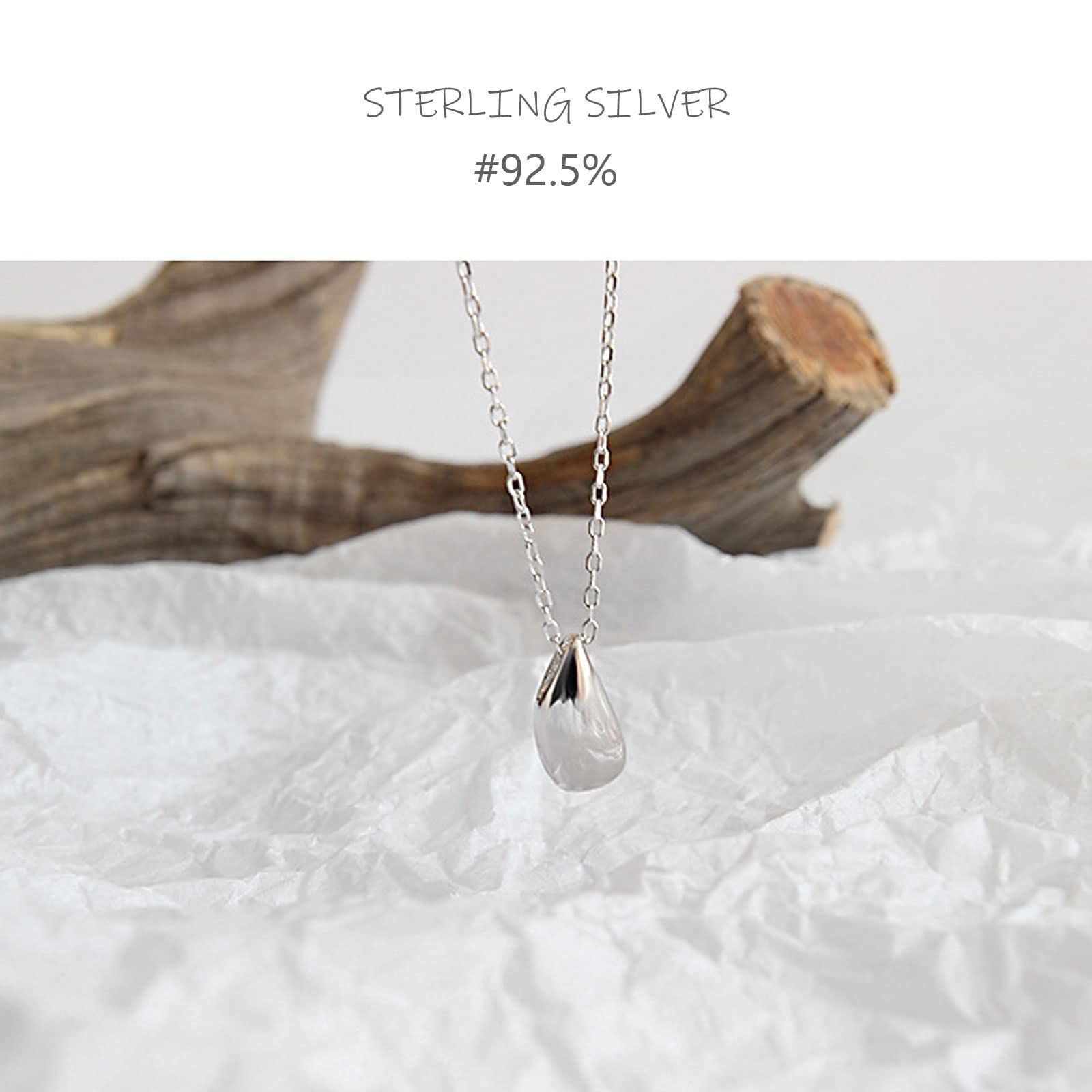  売切注意 お急ぎ下さい K 18 18金コーティング シルバー925 ペンダント レディース しずく 華奢 ネックレス ゴールド プラチナ アジャスター付き Pasurohu 金属アレルギー対応 ジュエリー ネックレス アクセサリー