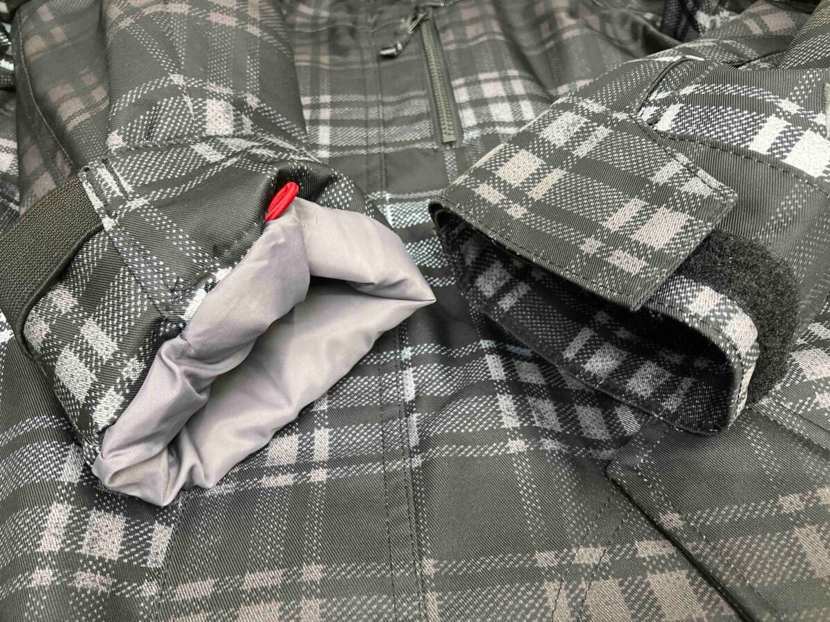 即買い必須！ スノーボードジャケット BURTON バートン the white collection サイズS ブラック×ホワイト×グレー チェック柄 メンズ 新鮮な