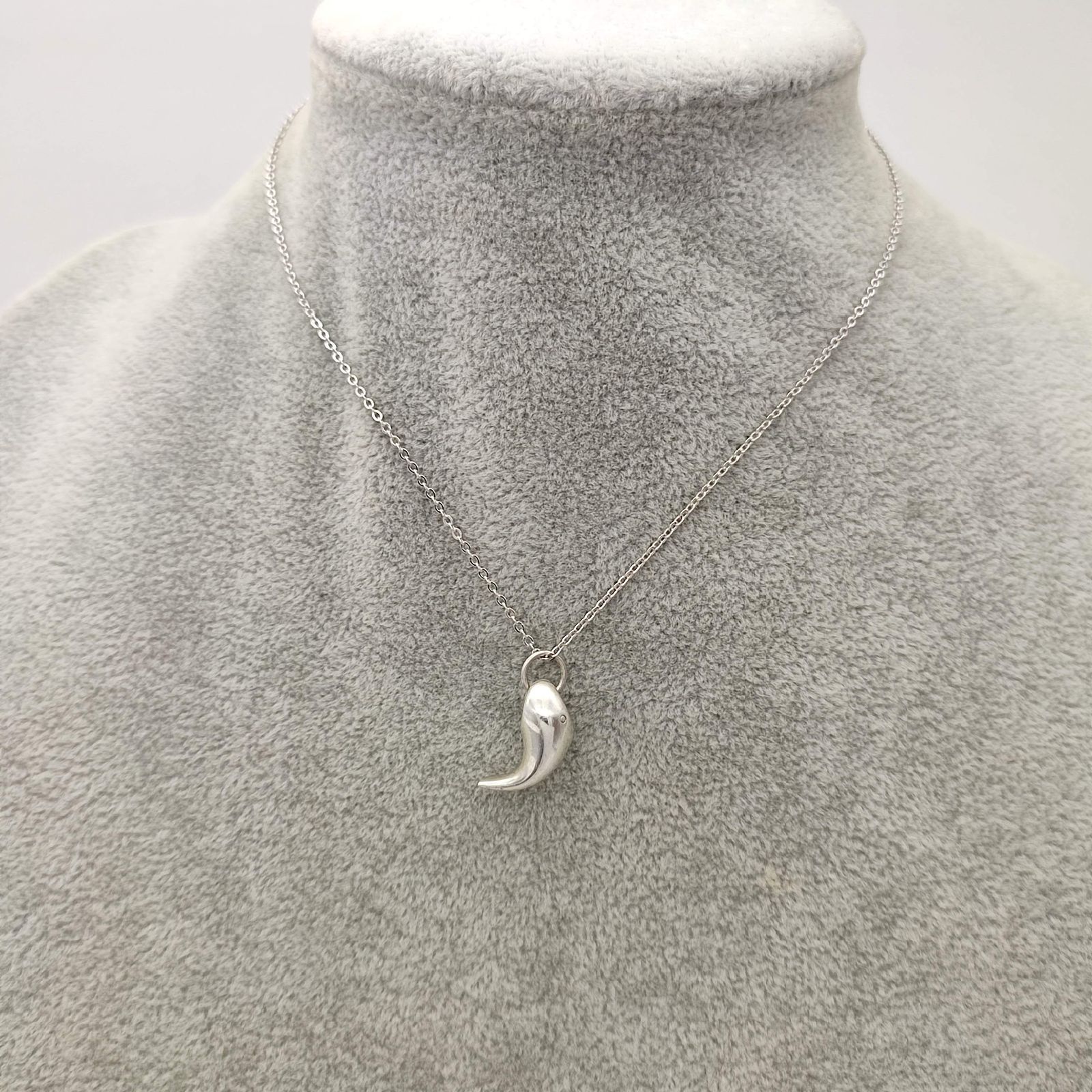 美品】GEORG JENSEN ジョージジェンセン クジラ ネックレストップ 鯨 