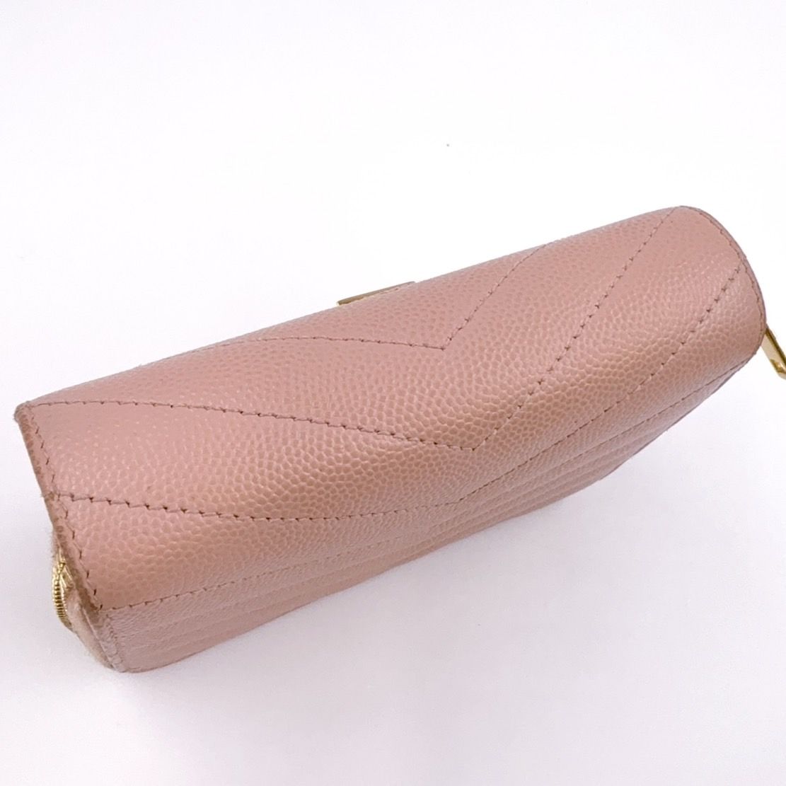 イヴサンローラン YSL 二つ折り財布 ベージュ 正規品 YSL 二つ折り財布