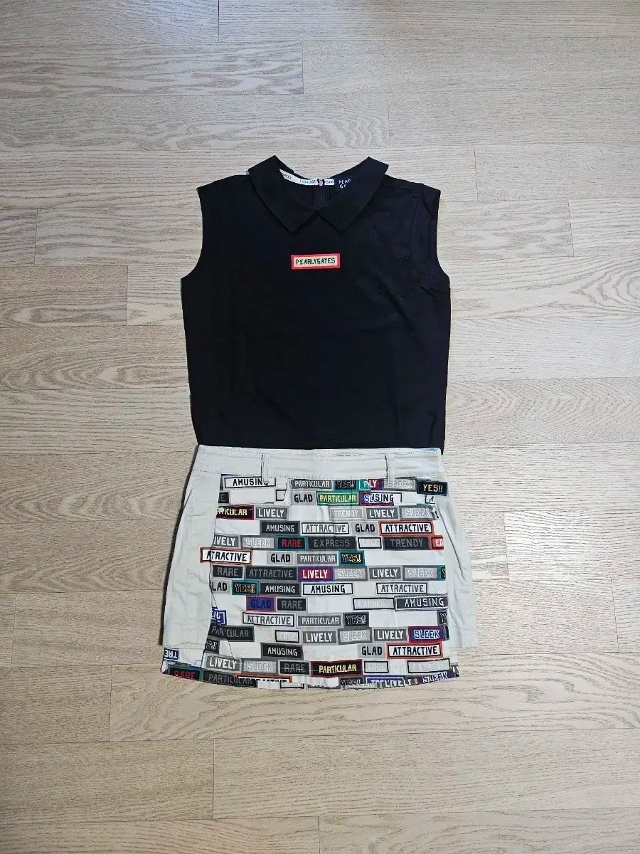 パーリーゲイツノースリーブ&スカートセット PEARLY GATES スカート