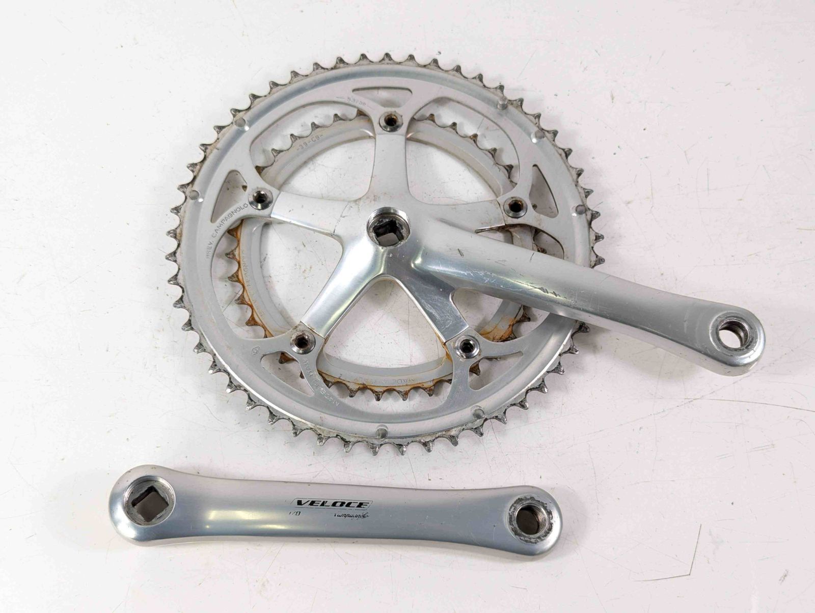 Campagnolo VELOCE 10s クランクセット　53/39T 170 Campagnolo Veloce Crankset, Double Chainrings, 172.5, 53/39t