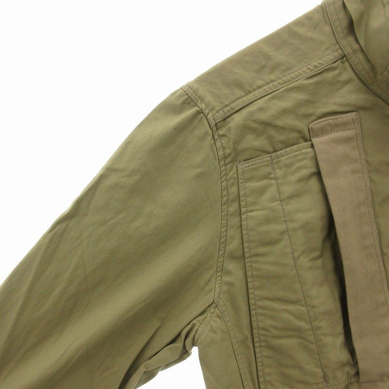 ジースターロウメンズ撥水カーキブルゾンM新品タグ ジースターロウ G-Star RAW ミリタリージャケット ブルゾン
