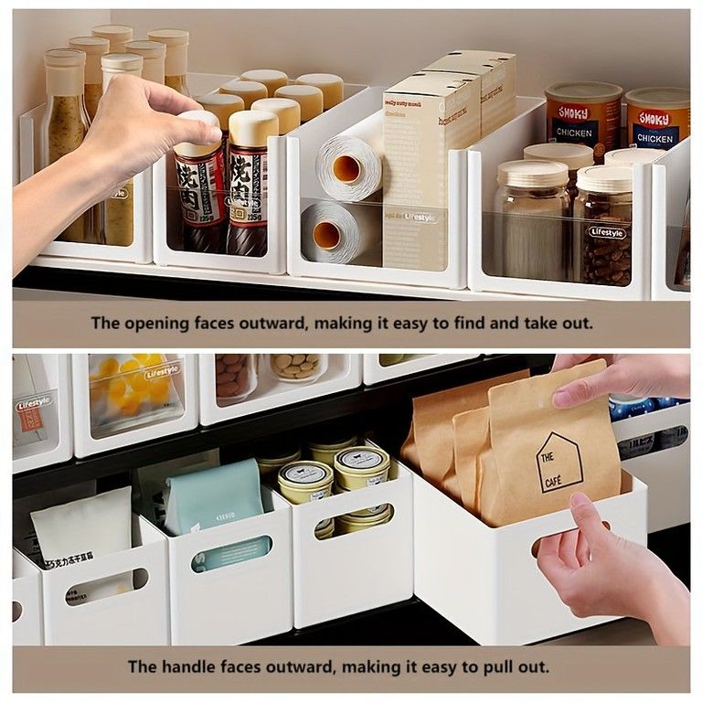 自由に キッチンキャビネットディバイダー 6個セット 食器 スパイスボトル収納に最適 厚みのある引き出しオーガナイザー ABS PS製 調理台スッキリ 6個幅15cmx奥行28cmx高さ15cm USTAUSTRALIA_COM_AU