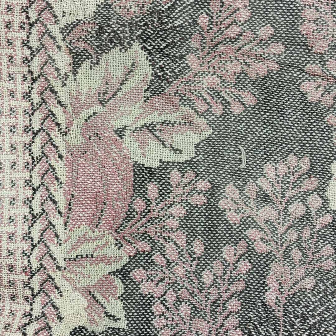 vintageラグ カーペット USA製 フラワー 野菜 レトロ 1880