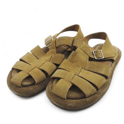 ウノピュウノウグァーレトレ 1PIU1UGUALE3 GURKA SANDAL サンダル 42 ベージュ スエード