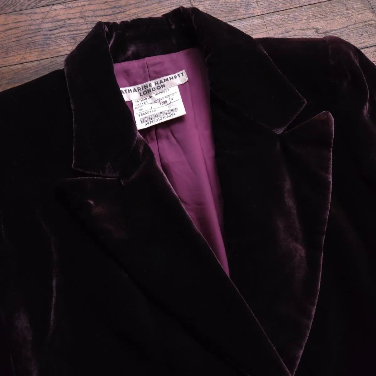 KATHARINE HAMNETT LONDON キャサリンハムネット ベロアジャケット 