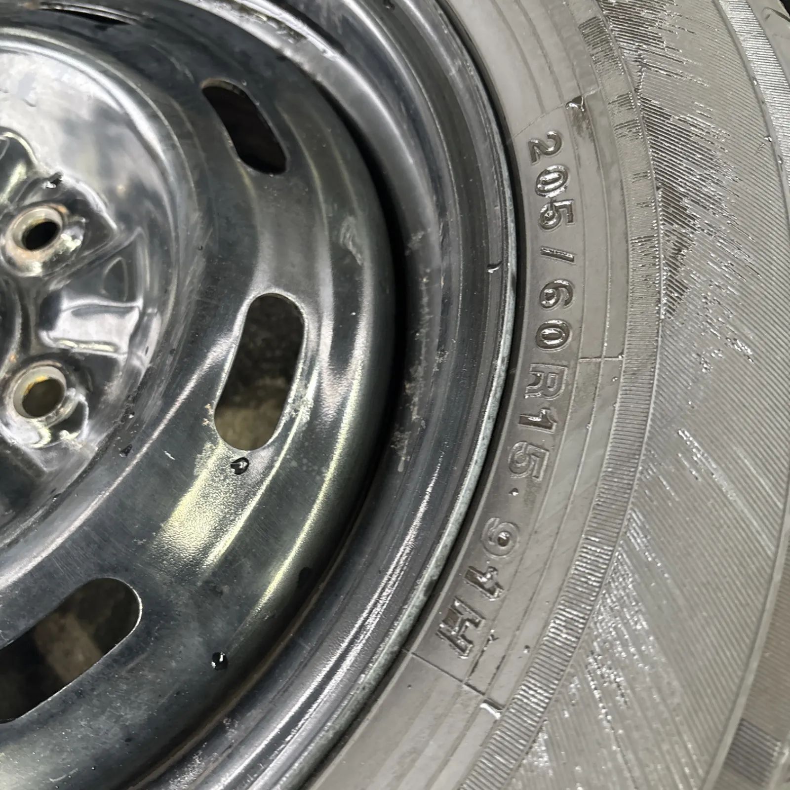 純正ホイールタイヤセット スチール