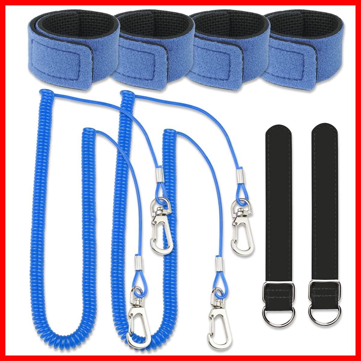 釣り竿ベルト ロッドベルト 尻手ベルト スパイラルコード 青色 Amazon | Booms Fishing T07 釣り竿ベルト ロッドベルト 尻手