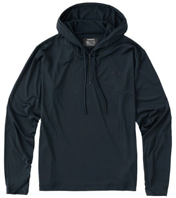 シマノ サンプロテクション プルオーバー フーディーシャツ SH-001V ネイビー WSサイズ  shimano 釣具 (SP)