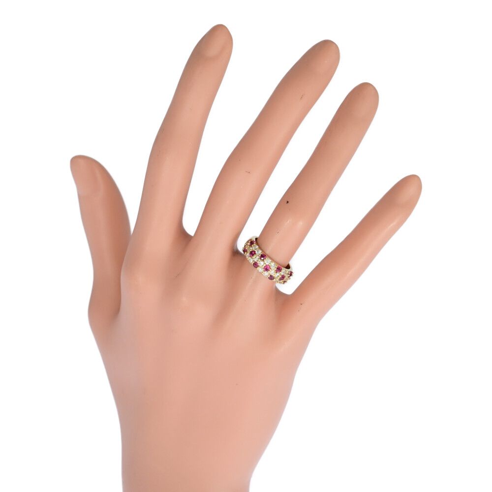 0.6ct|ハーフエタニティセッティング ルビー