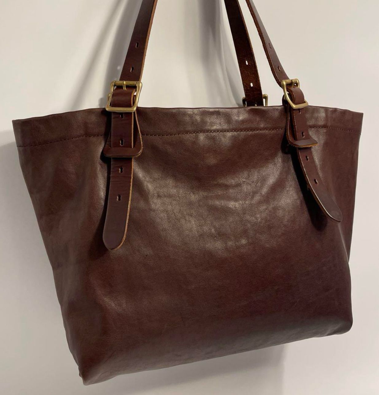 トートバッグ ブラウン