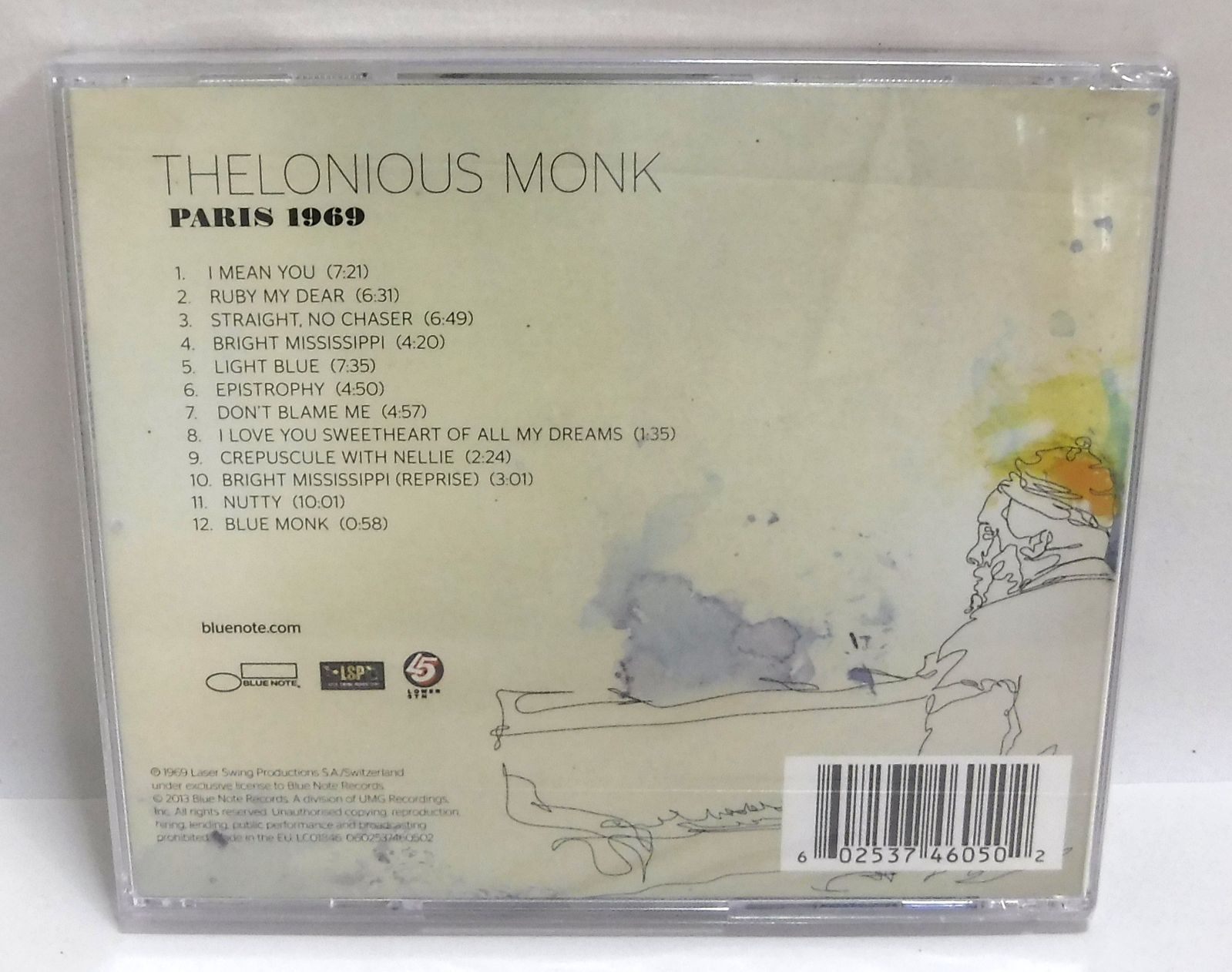 M[パケ3]0299 THELONIOUS MONK セロニアス・モンク Paris 1969