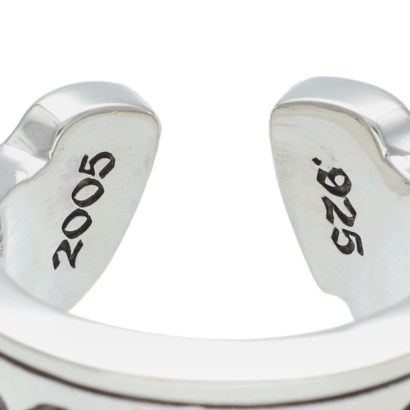 クロムハーツ LG SCROLL LABEL/ラージスクロールラベル シルバーリング