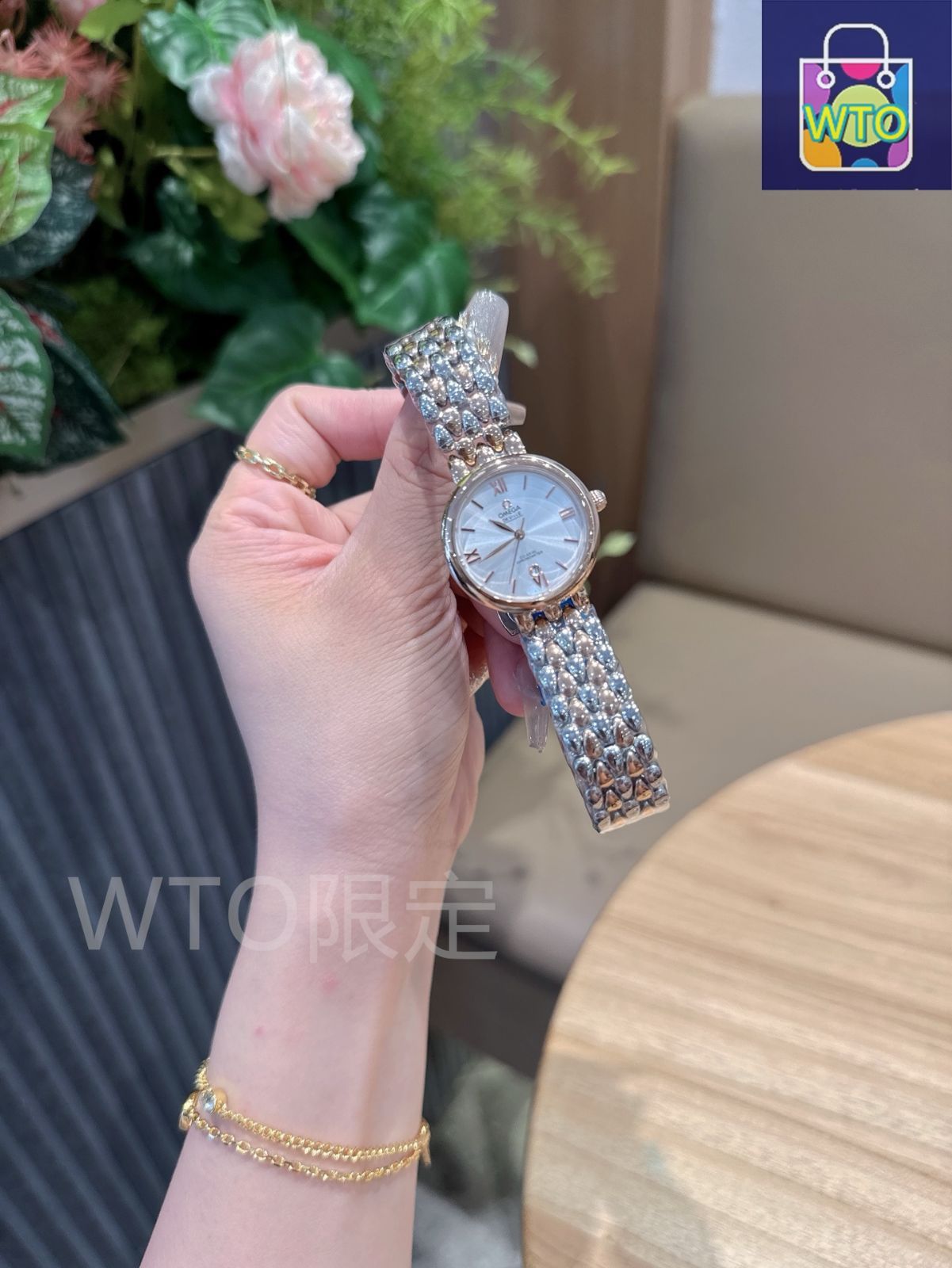 今日特価】OMEGA オメガ 露のしずくで連なるブレスレット-WTO